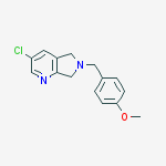 3-Chloro-6-(4-methoxybenzyl)-6,7-dihydro-5H-pyrrolo[3,4-b]pyridine molecular structure
