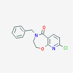 4-benzyl-8-chloro-2,3-dihydropyrido[3,2-f][1,4]oxazepin-5-one molecular structure