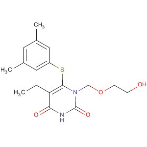 2,4(1H,3H)-Pyrimidinedione,6-[(3,5-dimethylphenyl)thio]-5-ethyl-1-[(2-hydroxyethoxy)methyl]-