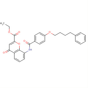4H-1-Benzopyran-2-carboxylic acid,4-oxo-8-[[4-(4-phenylbutoxy)benzoyl]amino]-, ethyl ester