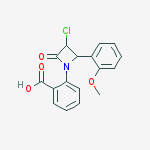 2-[3-chloro-2-(2-methoxyphenyl)-4-oxoazetidin-1-yl]benzoic acid molecular structure