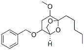 6,8-Dioxabicyclo3.2.1octane, 4-methoxy-5-pentyl-2-(phenylmethoxy)-, 1R-(exo,exo)- molecular structure