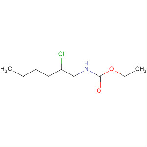 Carbamic acid, (2-chlorohexyl)-, ethyl ester molecular structure