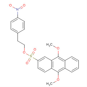 2-Anthracenesulfonic acid, 9,10-dimethoxy-, 2-(4-nitrophenyl)ethyl ester molecular structure