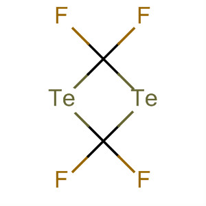 1,3-Ditelluretane, 2,2,4,4-tetrafluoro- molecular structure