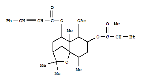 2H-3,9a-Methano-1-benzoxepin,butanoic acid deriv. molecular structure