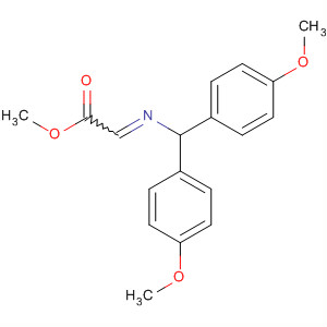 Acetic acid, [[bis(4-methoxyphenyl)methyl]imino]-, methyl ester molecular structure