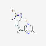 2-[(Z)-2-(2,4-dibromo-1-methyl-1H-imidazol-5-yl)ethenyl]-6-methylpyrazine
