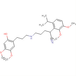 Benzeneacetonitrile,a-[3-[[2-(2-hydroxy-4,5-dimethoxyphenyl)ethyl]methylamino]propyl]-3,4-dimethoxy-a-(1-methylethyl)- molecular structure