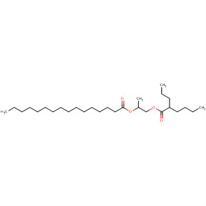 Hexadecanoic acid, 1-[[(1-oxo-2-propylhexyl)oxy]methyl]-1,2-ethanediylester molecular structure