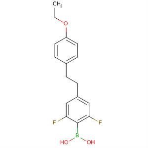 Boronic acid, [4-[2-(4-ethoxyphenyl)ethyl]-2,6-difluorophenyl]- molecular structure