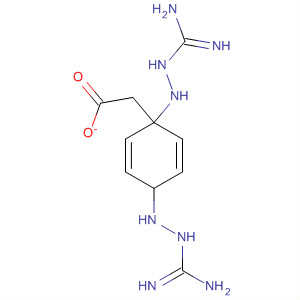 Hydrazinecarboximidamide,2,2'-(2,5-cyclohexadiene-1,4-diylidene)bis-, acetate molecular structure