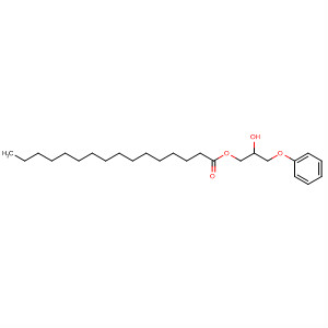 Hexadecanoic acid, 2-hydroxy-3-phenoxypropyl ester molecular structure