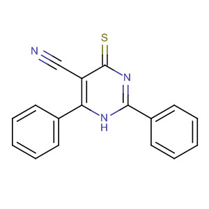 5-Pyrimidinecarbonitrile, 1,4-dihydro-2,6-diphenyl-4-thioxo- molecular structure