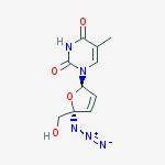 1-[(2R,5S)-5-azido-5-(hydroxymethyl)-2,5-dihydrofuran-2-yl]-5-methylpyrimidine-2,4(1H,3H)-dione