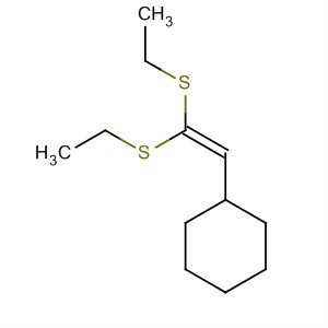 Cyclohexane, [2,2-bis(ethylthio)ethenyl]- molecular structure