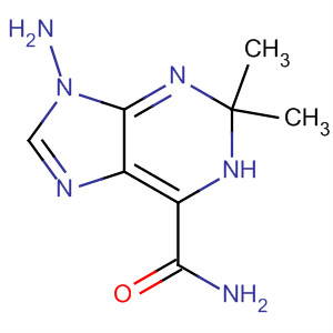 1H-Purine-6-carboxamide, 9-amino-2,9-dihydro-2,2-dimethyl- molecular structure