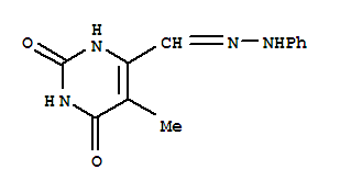 5-methyl-6-[(2-phenylhydrazinylidene)methyl]pyrimidine-2,4(1H,3H)-dione