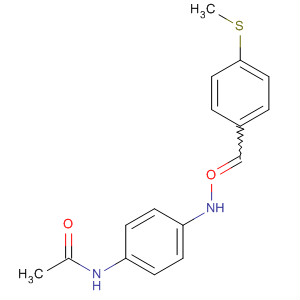 Acetamide, N-[4-[[[4-(methylthio)phenyl]methylene]oxidoamino]phenyl]-,(Z)- molecular structure