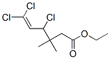 3,3-dimethyl-4,6,6-trichloro-5-hexenic acid ethyl ester molecular structure