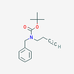 Carbamic acid, 3-butynyl(phenylmethyl)-, 1,1-dimethylethyl ester molecular structure