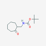 tert-butyl N-[(2-oxocycloheptyl)methyl]carbamate molecular structure