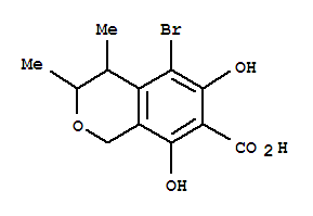 5-bromo-6,8-dihydroxy-3,4-dimethyl-3,4-dihydro-1H-isochromene-7-carboxylic acid