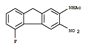 N-(5-fluoro-3-nitro-9H-fluoren-2-yl)acetamide molecular structure