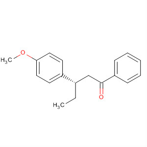 1-Pentanone, 3-(4-methoxyphenyl)-1-phenyl-, (3S)- molecular structure