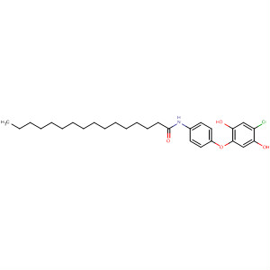 Hexadecanamide, N-[4-(4-chloro-2,5-dihydroxyphenoxy)phenyl]- molecular structure