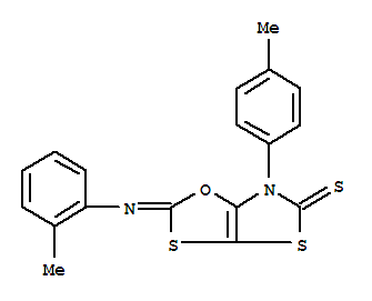 (2Z)-6-(4-methylphenyl)-2-[(2-methylphenyl)imino][1,3]oxathiolo[5,4-d][1,3]thiazole-5(6H)-thione