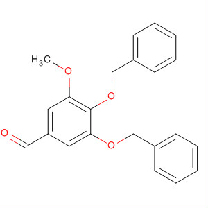 Benzaldehyde, 3-methoxy-4,5-bis(phenylmethoxy)- molecular structure