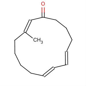 2,8,10-Cyclotetradecatrien-1-one, 3-methyl-, (E,E,E)- molecular structure
