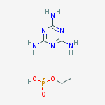 Ethoxy-hydroxy-oxophosphanium;1,3,5-triazine-2,4,6-triamine molecular structure