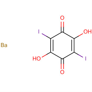 2,5-Cyclohexadiene-1,4-dione, 2,5-dihydroxy-3,6-diiodo-, barium salt(1:1) molecular structure