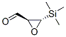 OXIRANECARBOXALDEHYDE,3-(TRIMETHYLSILYL)-,(2S-TRANS)- molecular structure