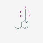 3-ISOPROPYL PENTAFLUOROETHYLBENZENE, 98% molecular structure
