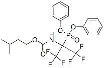 3-methylbutyl N-(2-diphenylphosphoryl-1,1,1,3,3,3-hexafluoro-propan-2- yl)carbamate molecular structure