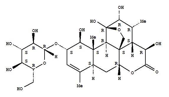 5H-1,11c-(Epoxymethano)phenanthro[10,1-bc]pyran,picras-3-en-16-one deriv.
