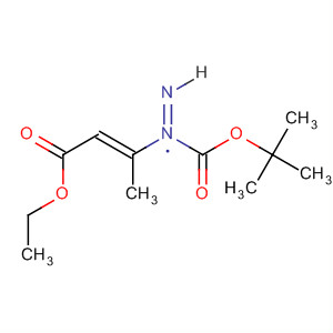 Diazenecarboxylic acid, [(1E)-3-ethoxy-1-methyl-3-oxo-1-propenyl]-,1,1-dimethylethyl ester, (1E)- molecular structure
