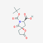 1-Oxa-7-azaspiro[4.4]nonane-7,8-dicarboxylic acid, 2,6-dioxo-, 7-(1,1-dimethylethyl) 8-methyl ester, (5R-trans)- (9CI)