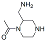 Ethanone,1-[2-(aminomethyl)-1-piperazinyl]- molecular structure