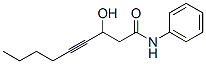 2-(hydroxy)-3-octyn carboxanilide molecular structure