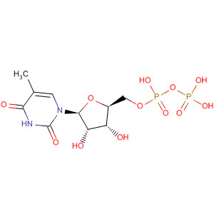 Uridine 5'-(trihydrogen diphosphate), 5-methyl- molecular structure