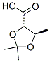 1,3-DIOXOLANE-4-CARBOXYLIC ACID 2,2,5-TRIMETHYL-,TRANS- molecular structure