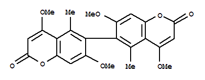 [6,6'-Bi-2H-1-benzopyran]-2,2'-dione,4,4',7,7'-tetramethoxy-5,5'-dimethyl-, (R)-