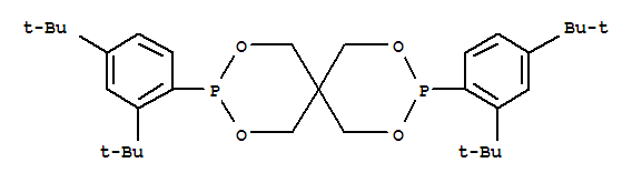 Bis(2,4-di-tert-butylphenyl)pentaerythritol diphosphonite molecular structure