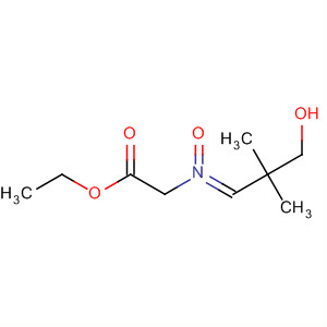 Glycine, N-(3-hydroxy-2,2-dimethylpropylidene)-, ethyl ester, N-oxide molecular structure