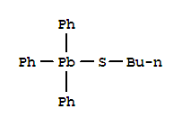 Plumbane,(butylthio)triphenyl- molecular structure
