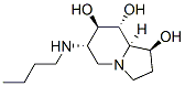 1,7,8-Indolizinetriol, 6-(butylamino)octahydro-, 1S-(1.alpha.,6.beta.,7.alpha.,8.beta.,8a.beta.)-
